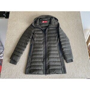 Women's Nike 800 Aeroloft Hooded Down Parka Jacket Olive Size S